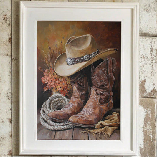 Weathered Boots Tell Ranch Stories