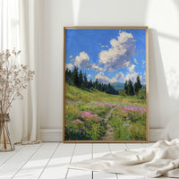 Pathway Through Blooming Meadows