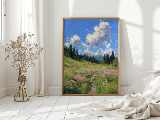 Pathway Through Blooming Meadows