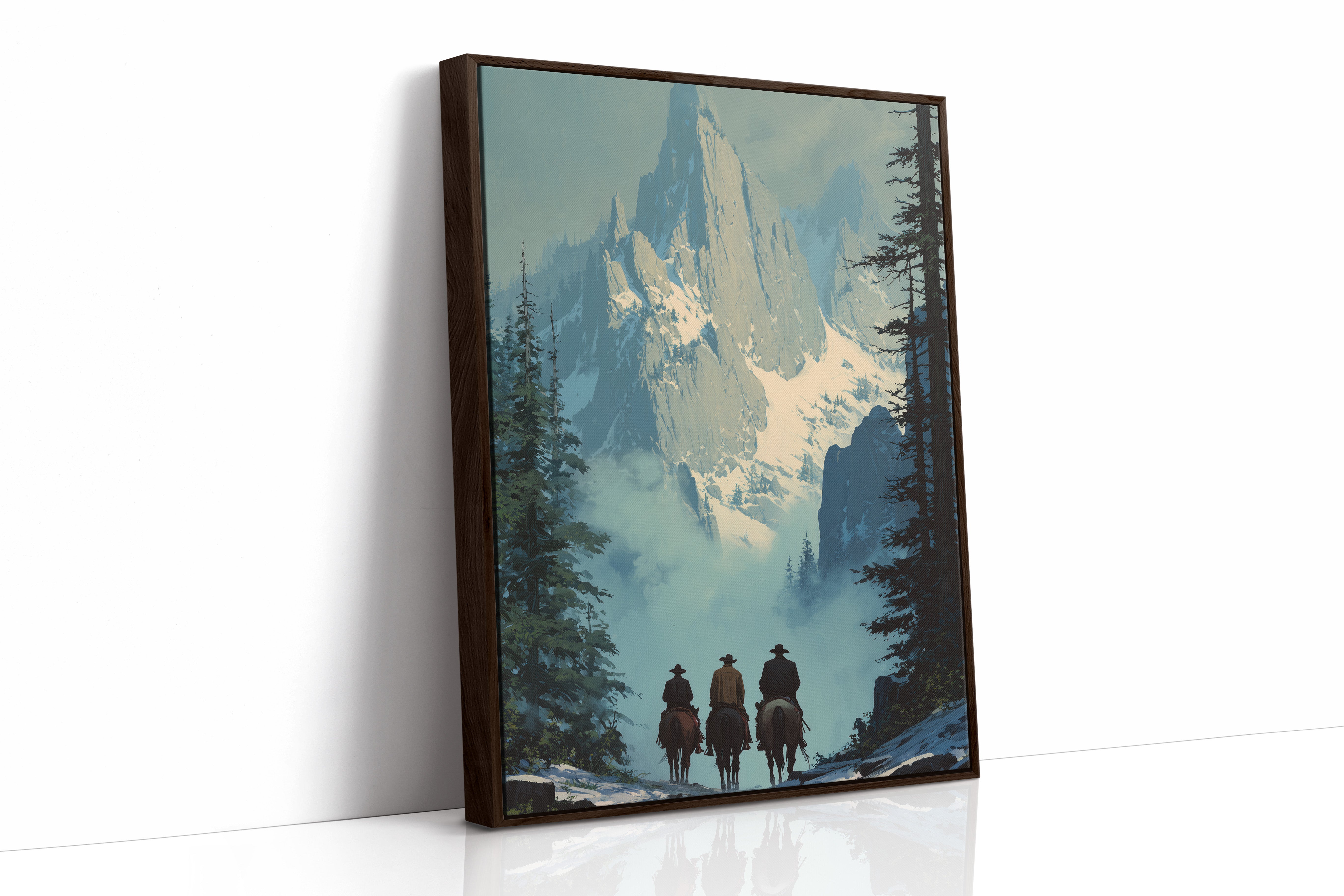 Wanderers Beneath Granite Sentinels