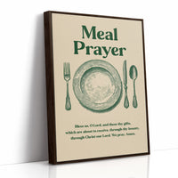 Grace Before Wooden Table Gatherings