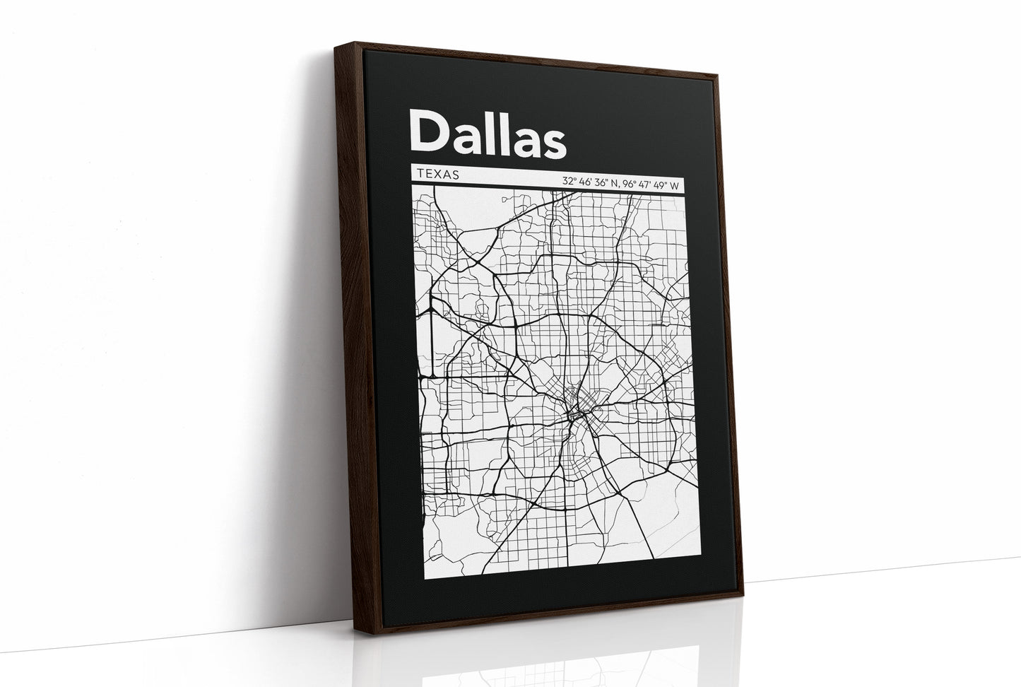 Dallas, Mapped in Black