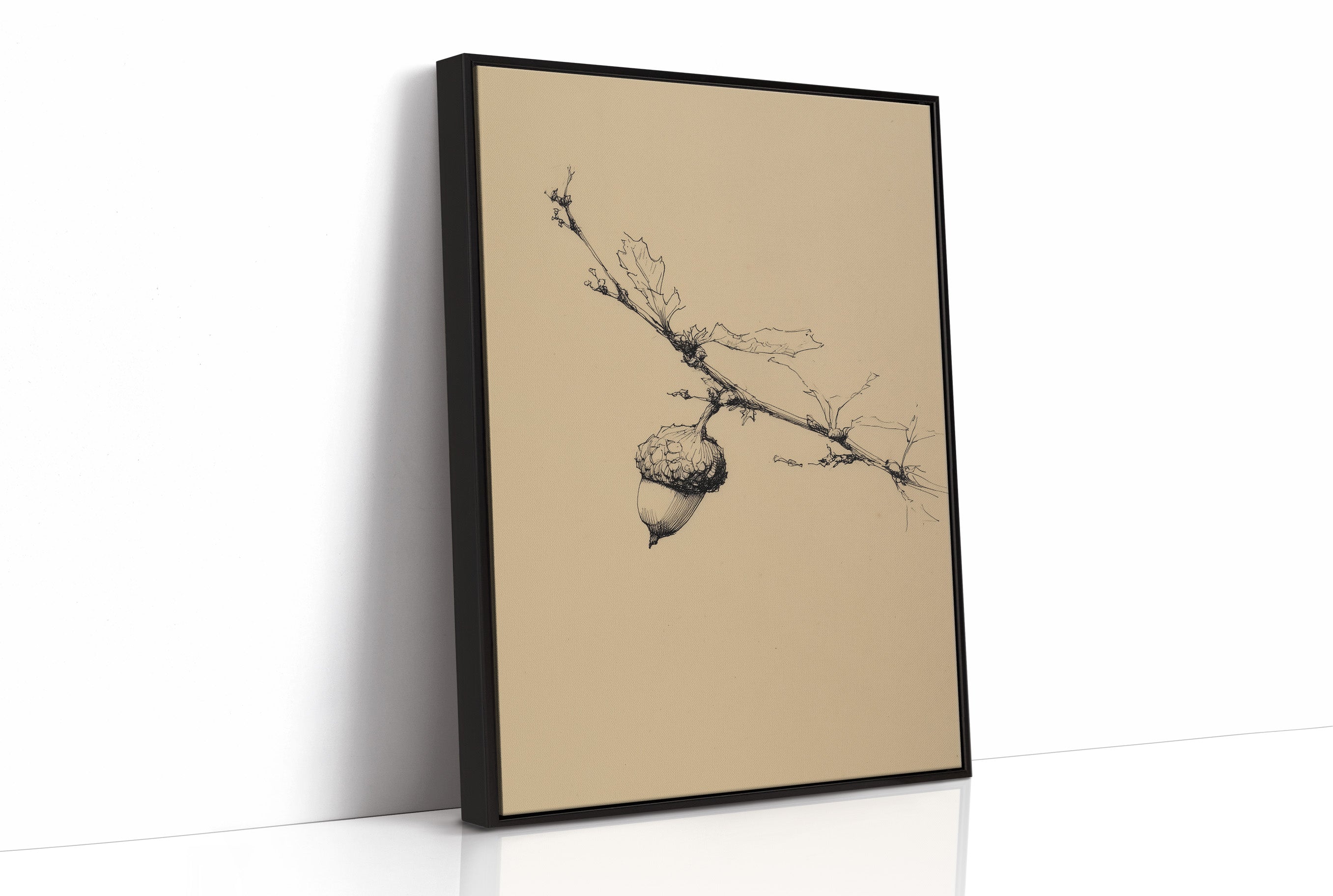 Autumn's Quiet Echo: Oak Branch Study
