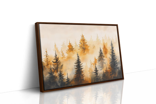 Evergreens Dance In Golden Light
