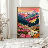 Mountains Adorned in Floral Splendor