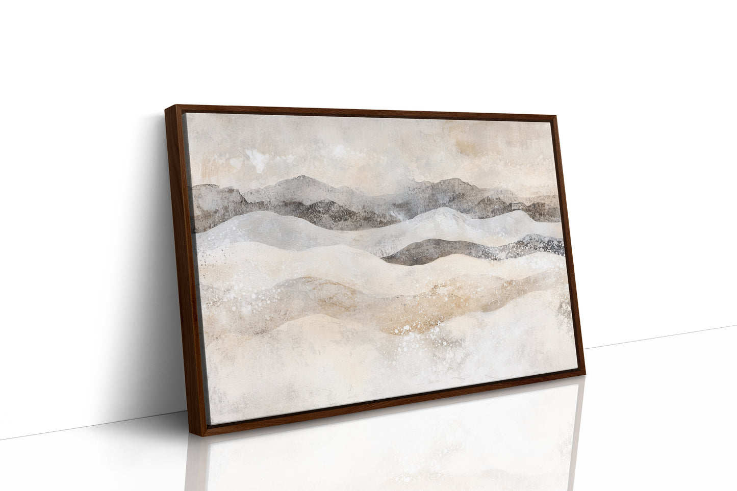 Winter Dunes Dance With Mountains