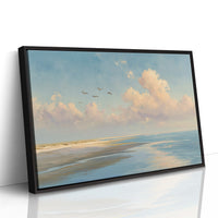 Birds Soar Above Coastal Reverie