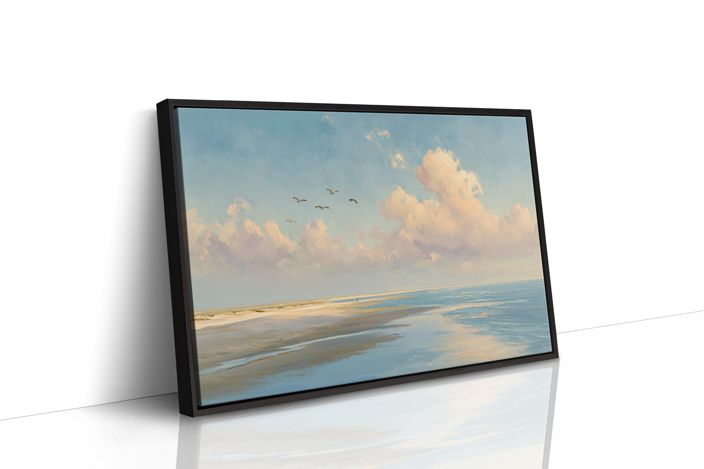 Birds Soar Above Coastal Reverie