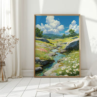 Meandering Through Sunlit Meadows