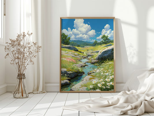 Meandering Through Sunlit Meadows