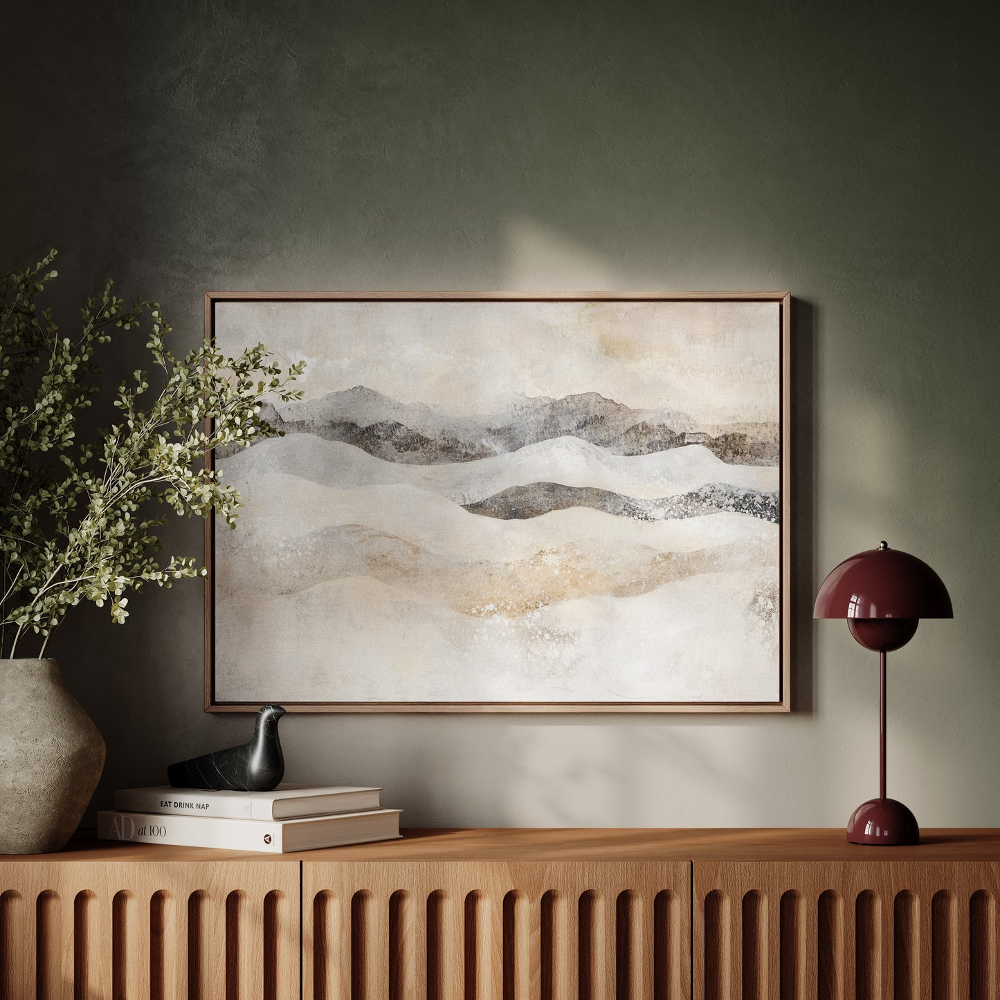 Winter Dunes Dance With Mountains