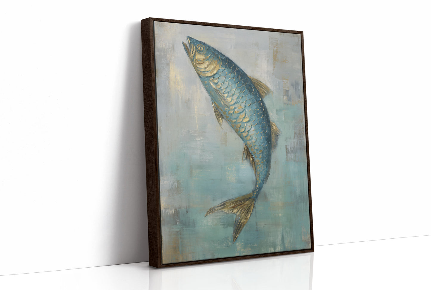 Teal Scales Catch Morning Light