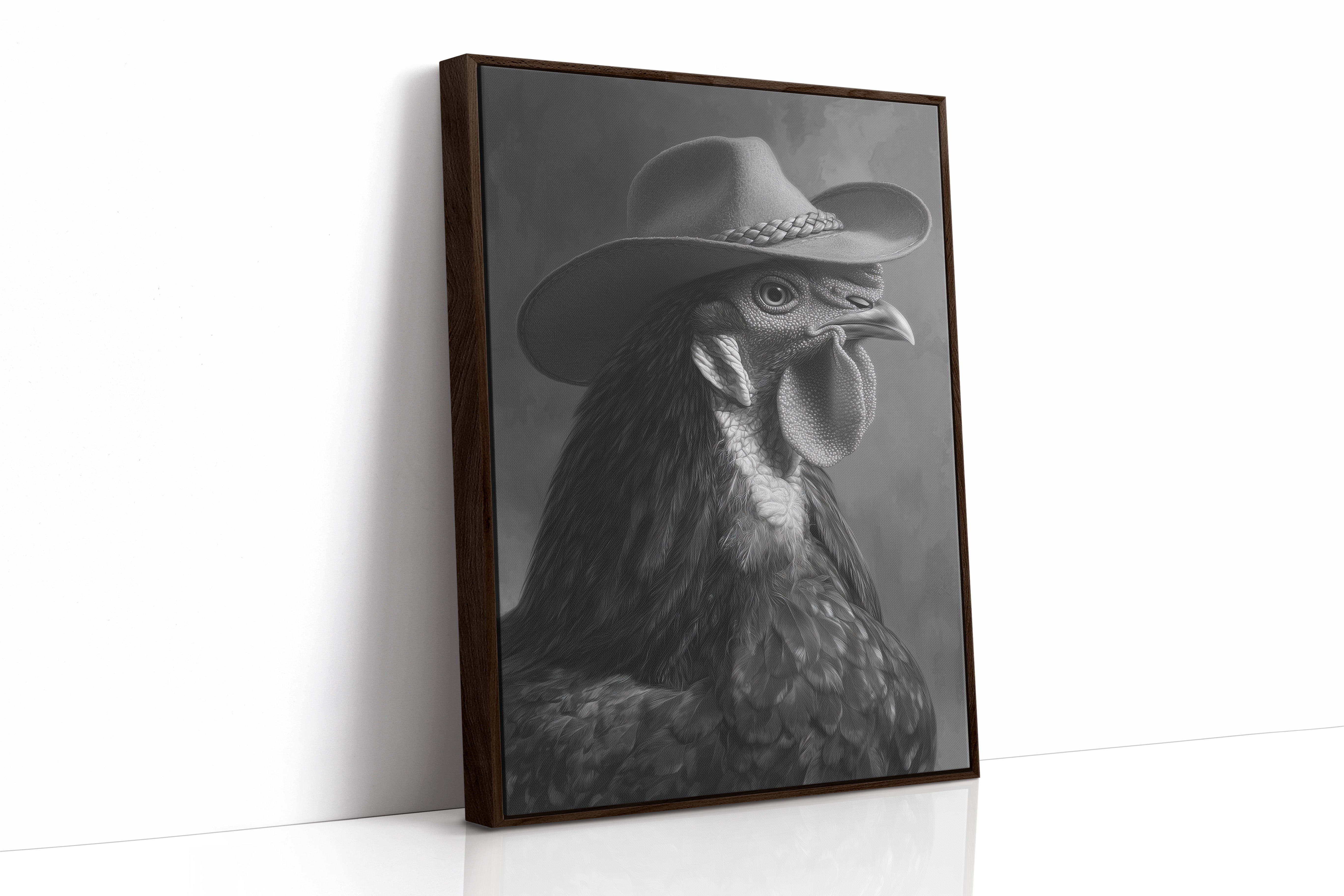 Rancher's Rooster: Portrait of Dignity