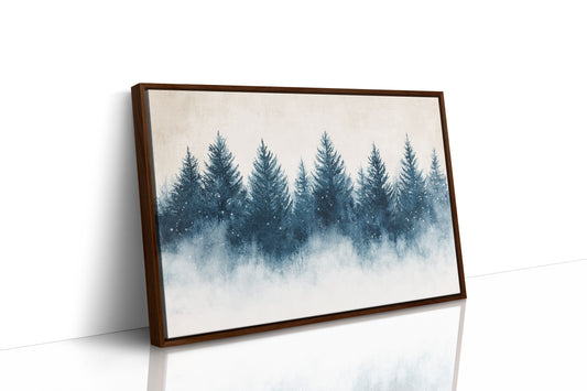 Snow Stars Dance Through Pine Night
