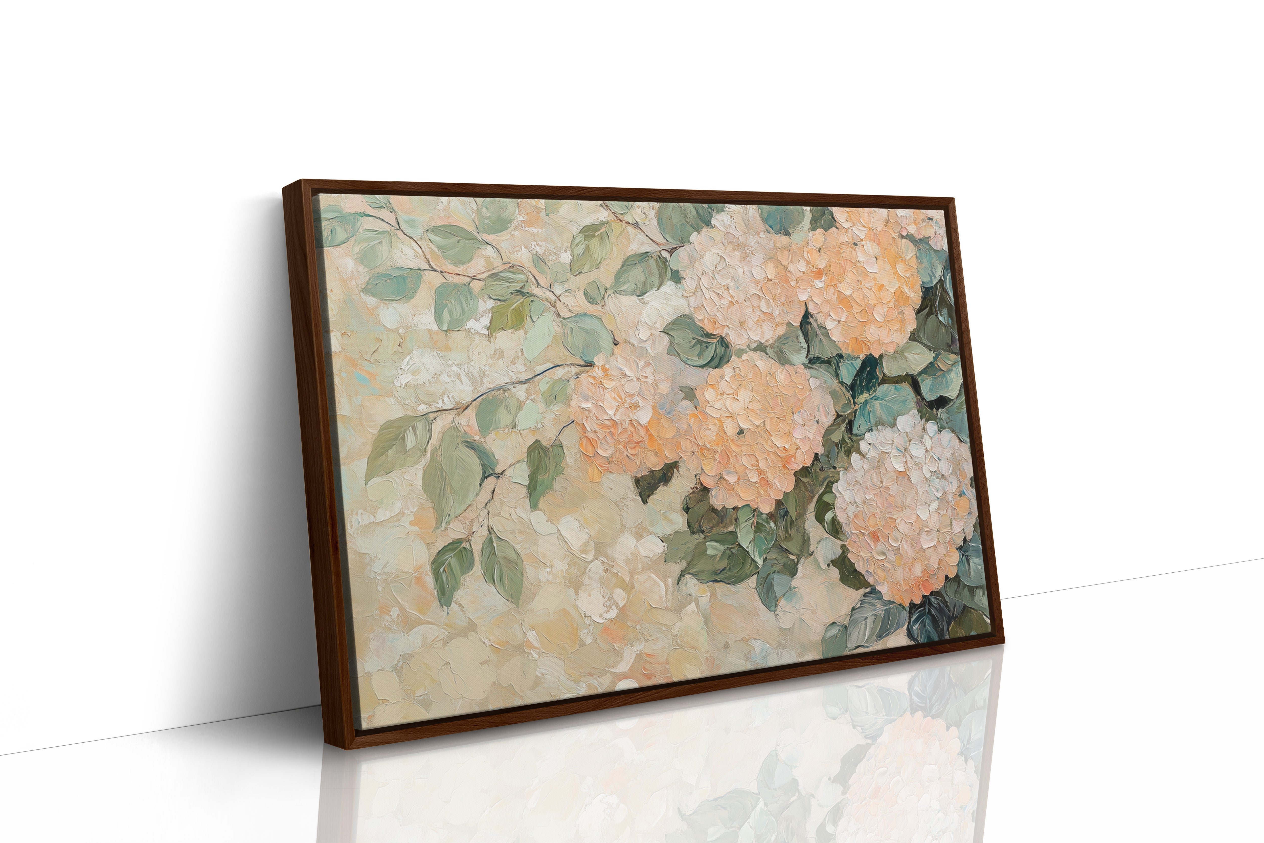 Peach Hydrangeas Paint Summer's Memory