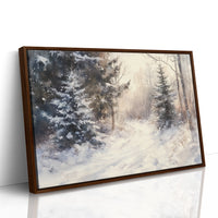 December Light Dances Through Pines