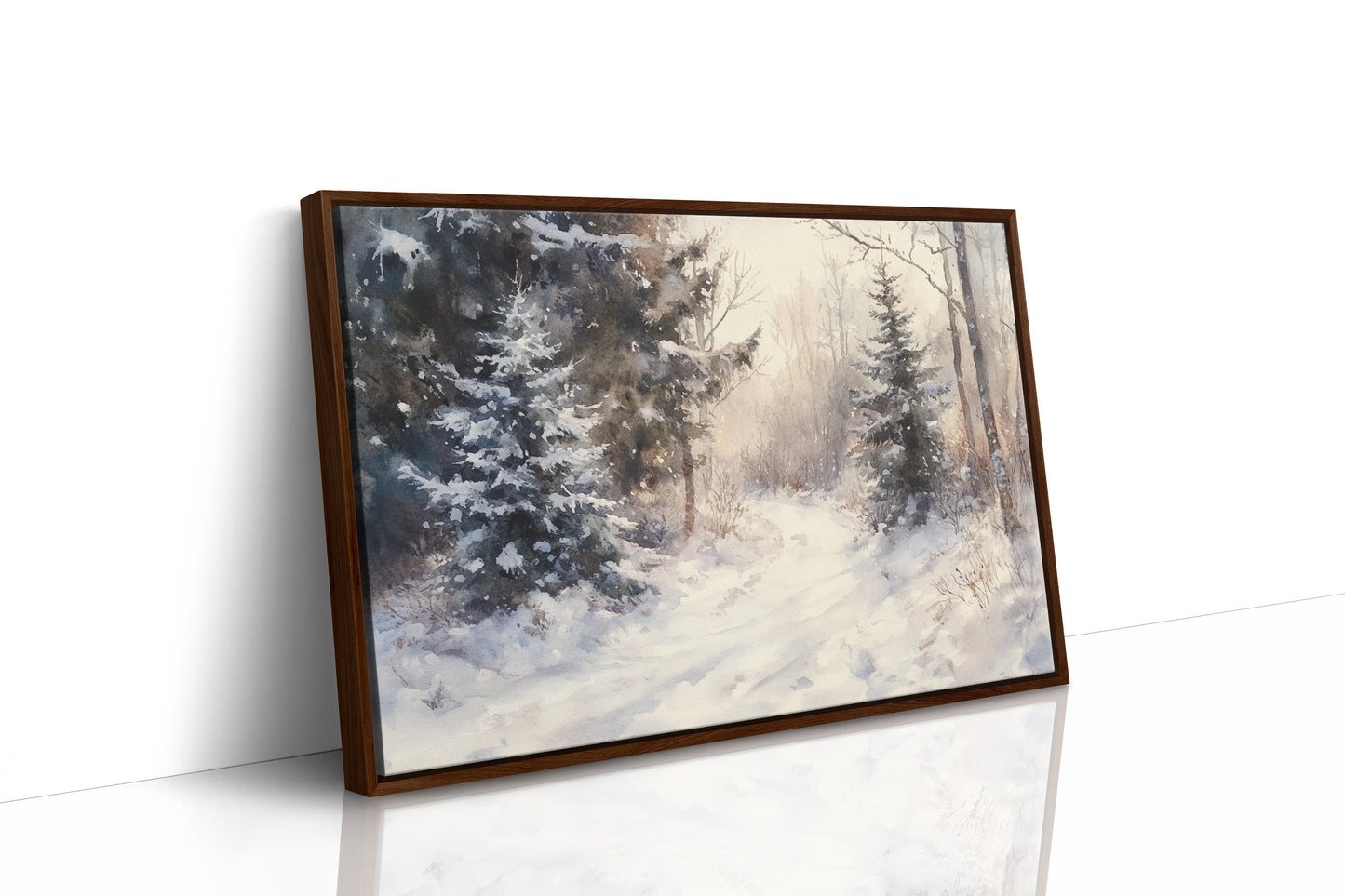 December Light Dances Through Pines