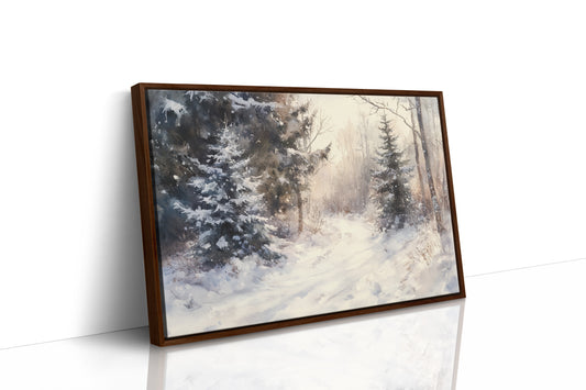 December Light Dances Through Pines