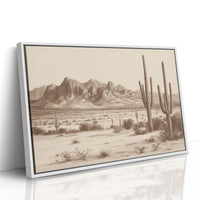 Cacti Stand Against Time's Canvas