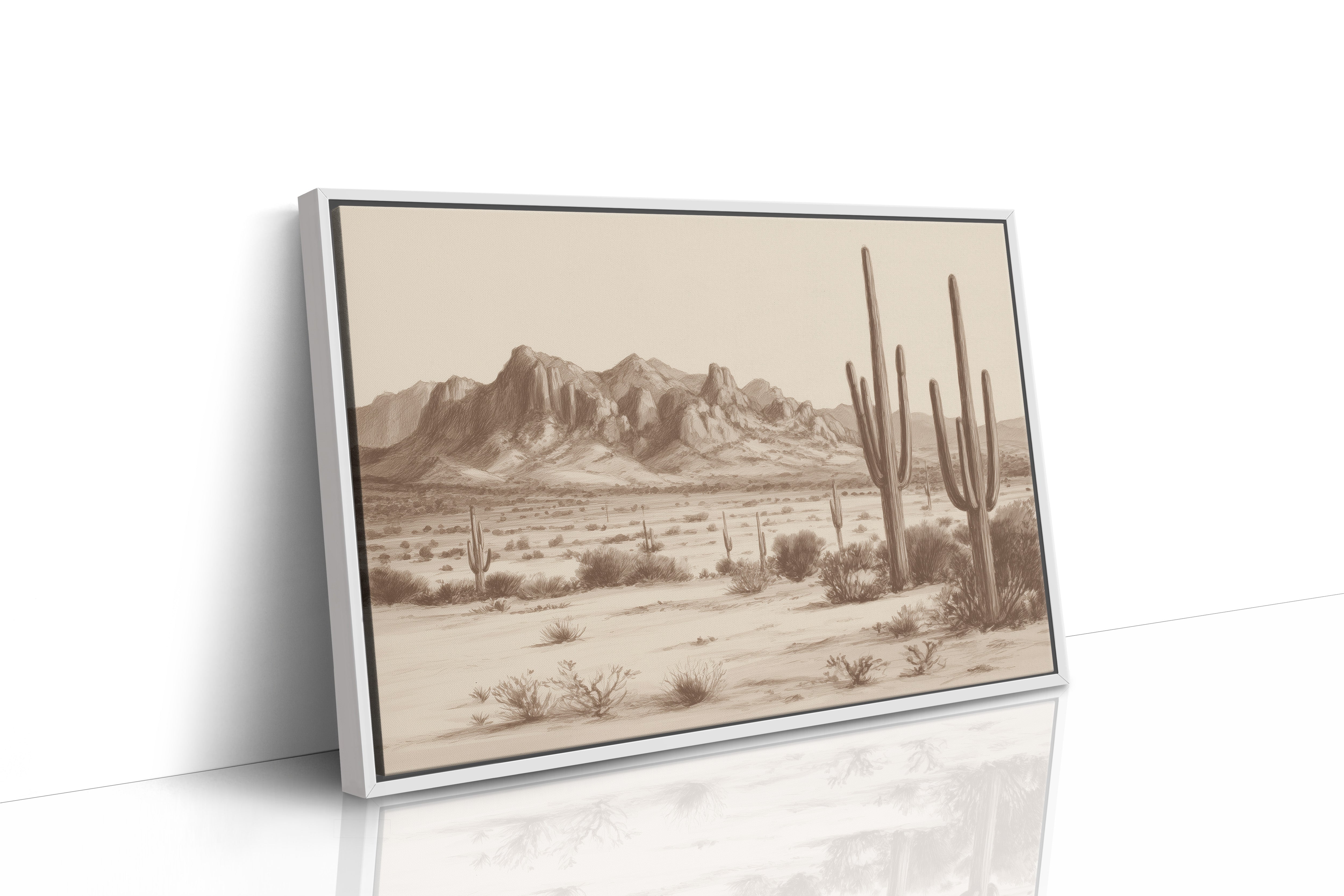 Cacti Stand Against Time's Canvas