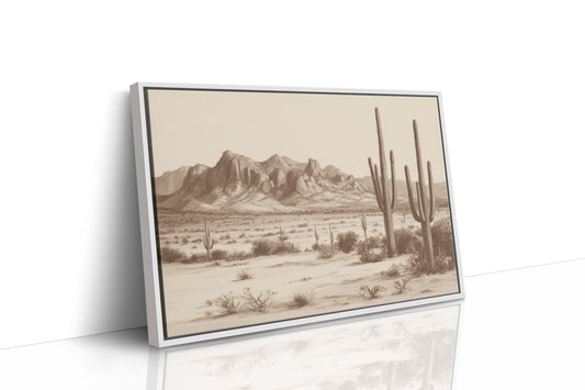 Cacti Stand Against Time's Canvas