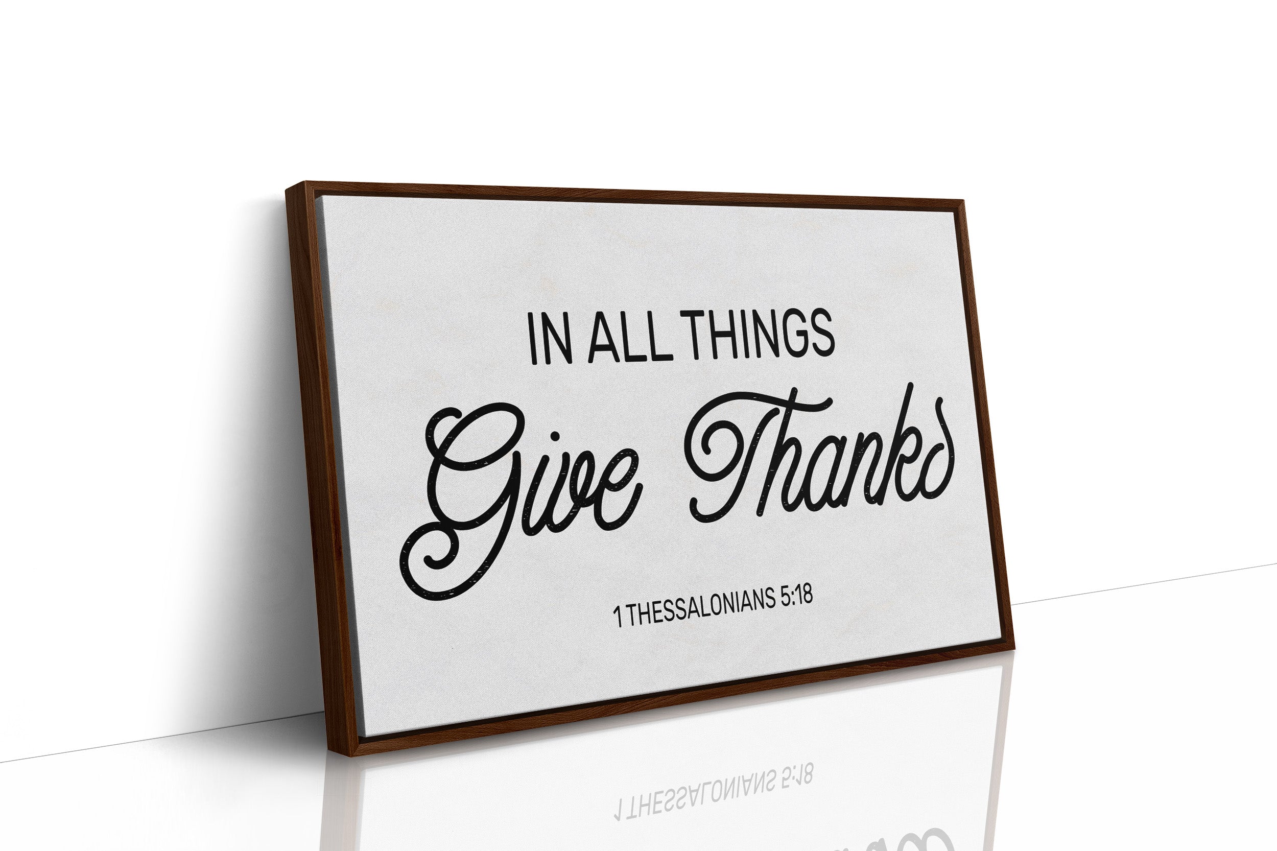 Gratitude Between Wooden Shelves