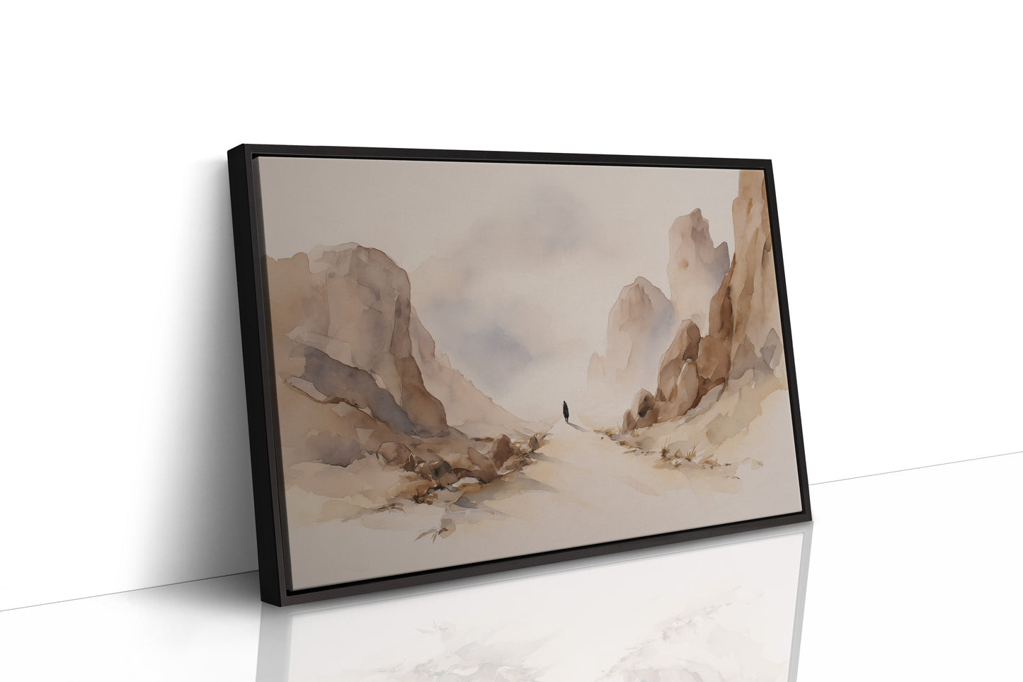 Silent Pilgrim Through Desert Canyons