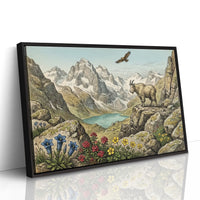 Eagle's Eye Over the Alpine Lake
