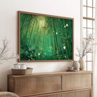 Fireflies Dance Through Bamboo Forest