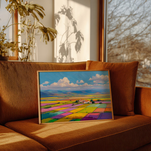 Patchwork Fields Dance In Spring