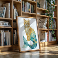 Emerald Tides and Feline Grace