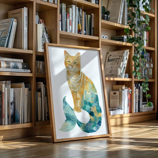 Emerald Tides and Feline Grace