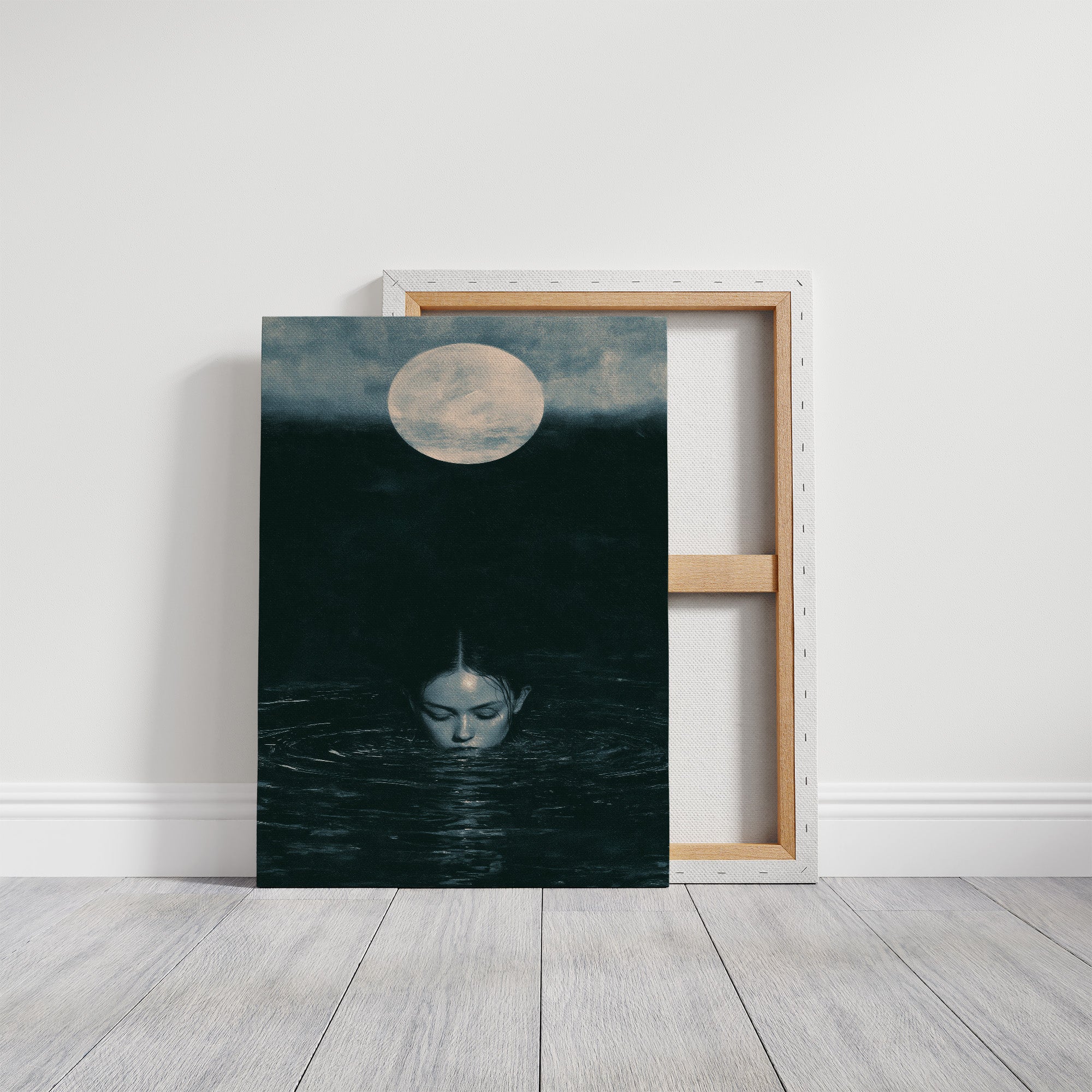 Surfacing Beneath a Pale Moon