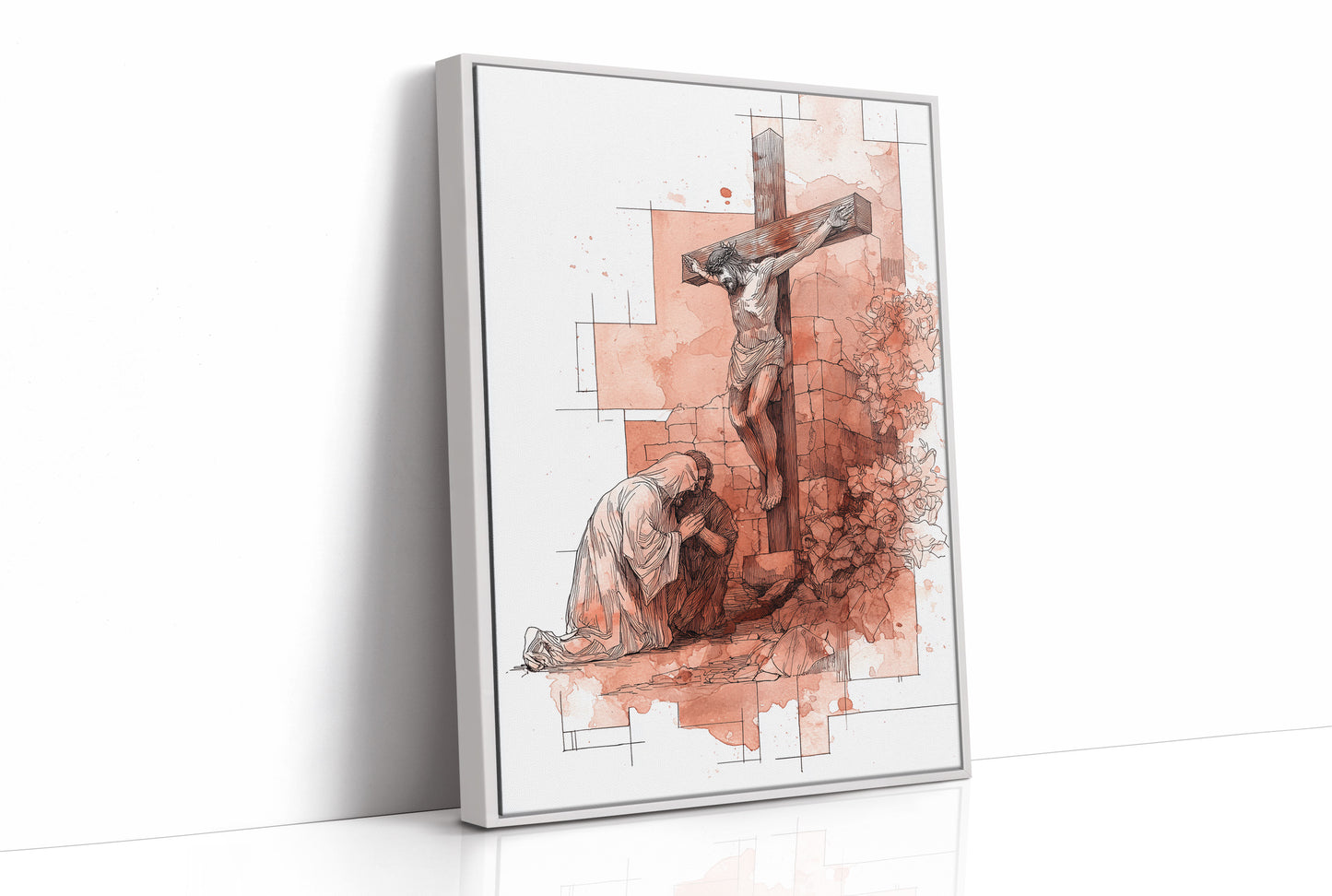 Faith Blooms In Coral Light