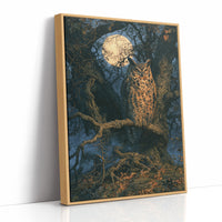 Great Horned Owl By Moonlight