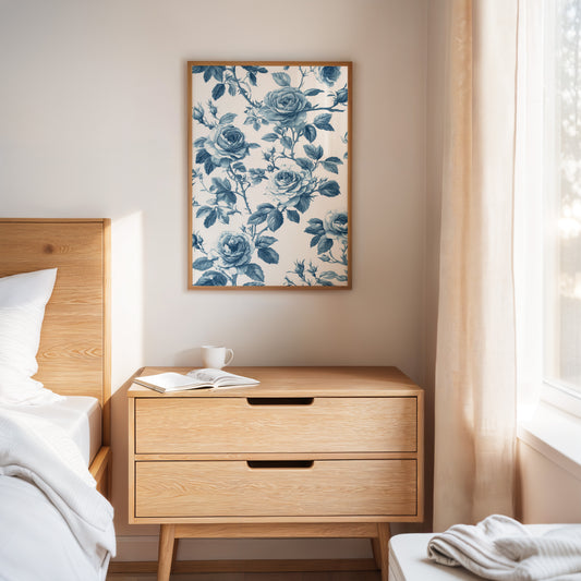 Cerulean Blooms in Quiet Spaces