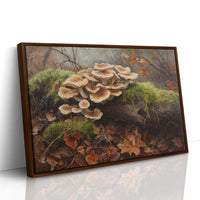 Autumn Mushrooms Dance Among Leaves