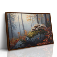 Autumn Mushrooms Dance On Stone