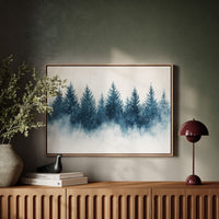 Snow Stars Dance Through Pine Night