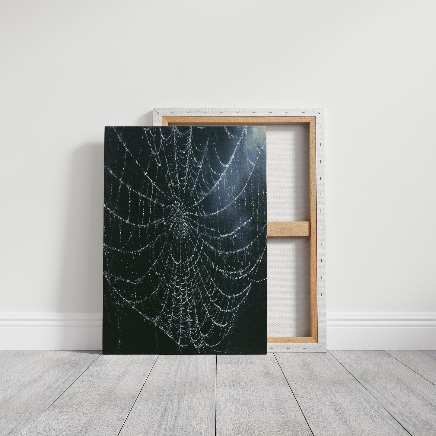 Dew-Kissed Web at Dusk