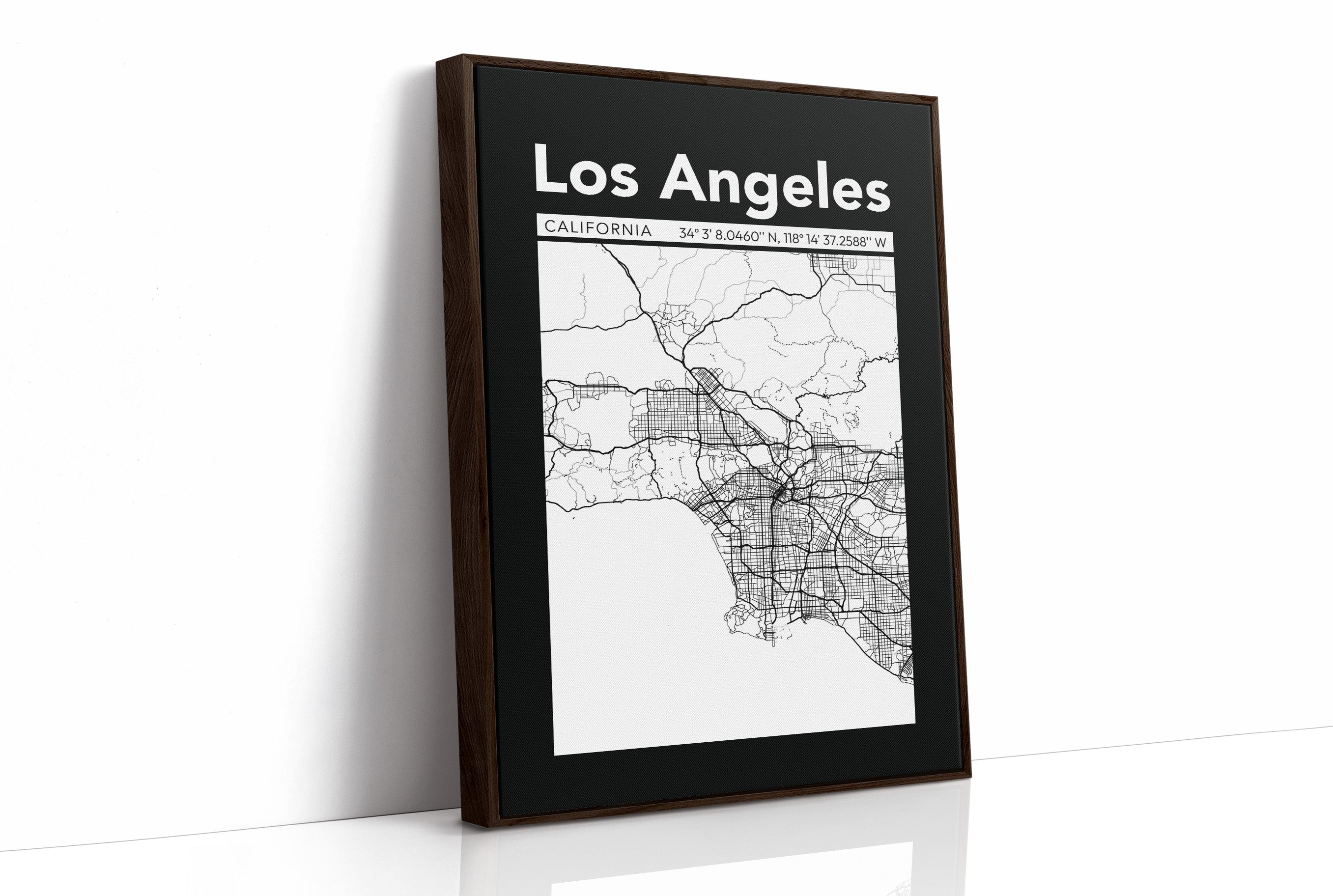 Los Angeles, Mapped in Black
