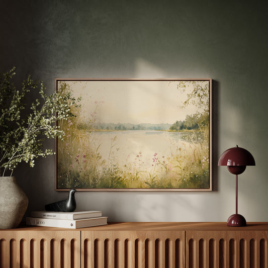 Wild Blooms Dance By Still Waters