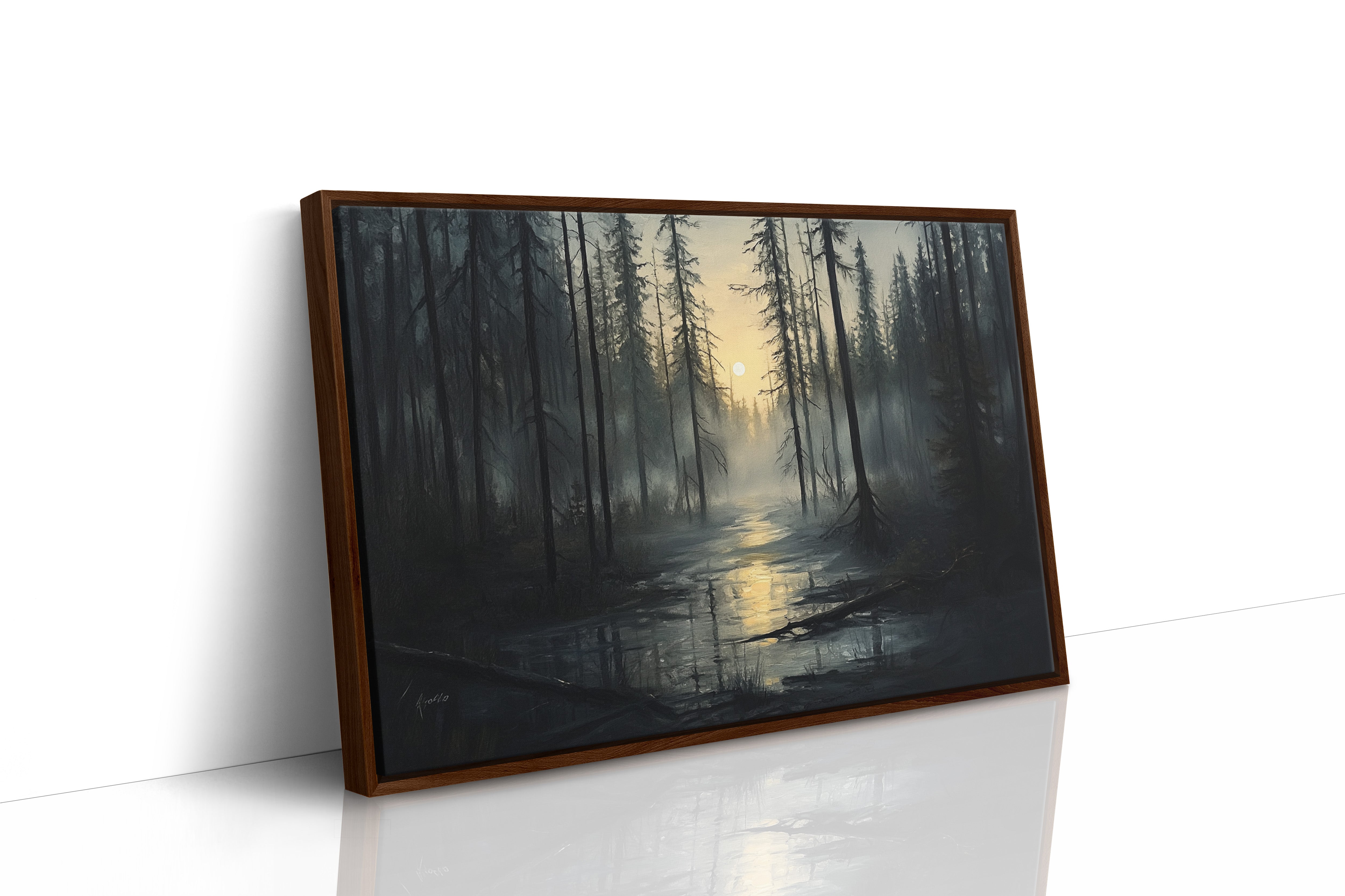 Ancient Pines Hold Moonlit Waters