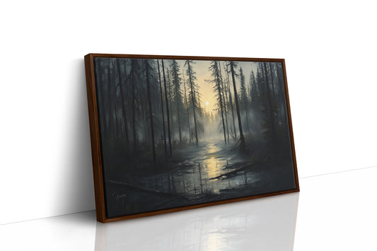 Ancient Pines Hold Moonlit Waters