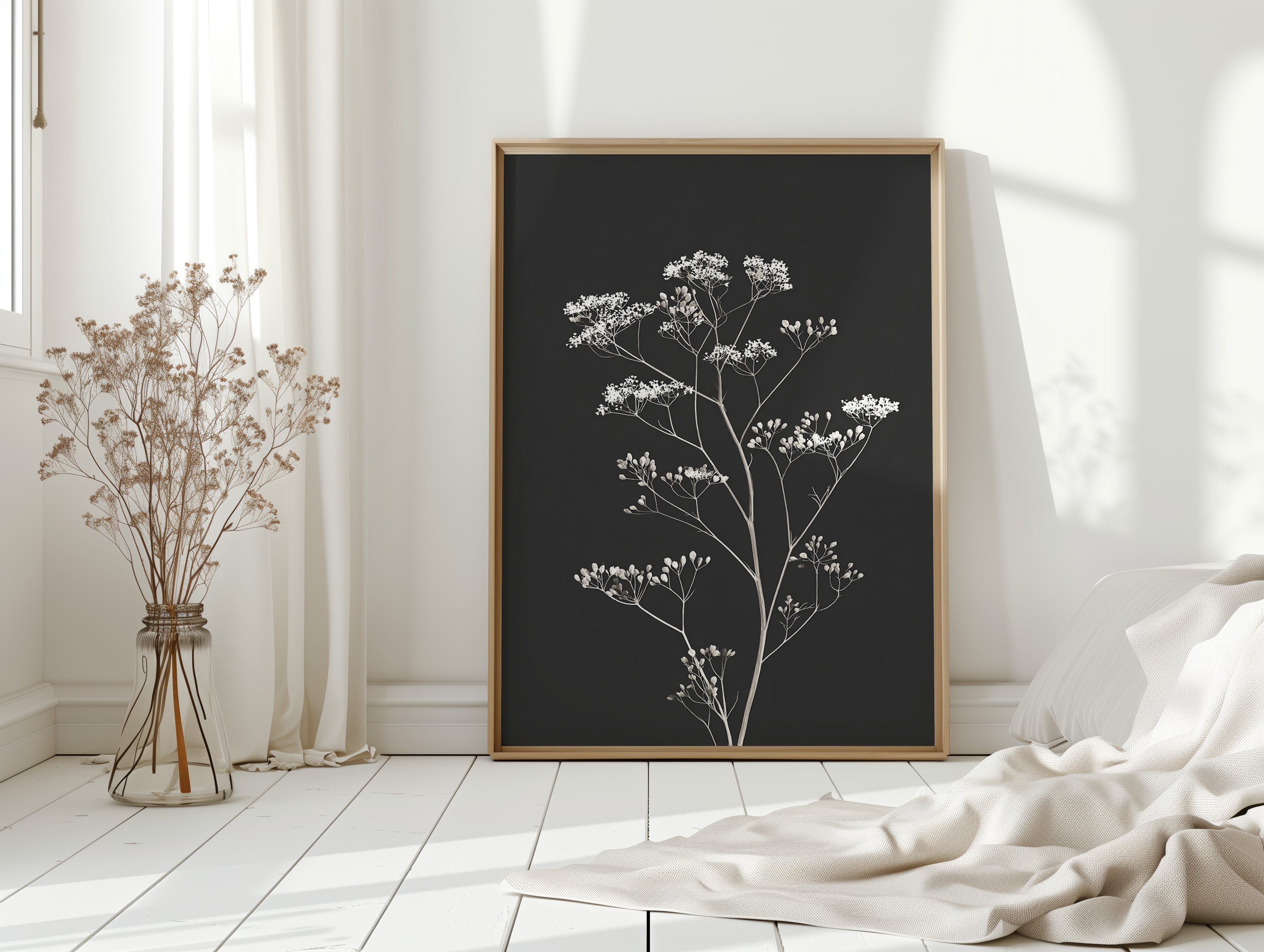 Silent Blooms Against Dark Skies