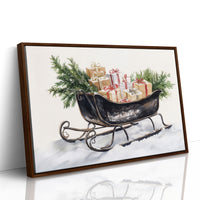 Vintage Sleigh Carries Winter Magic