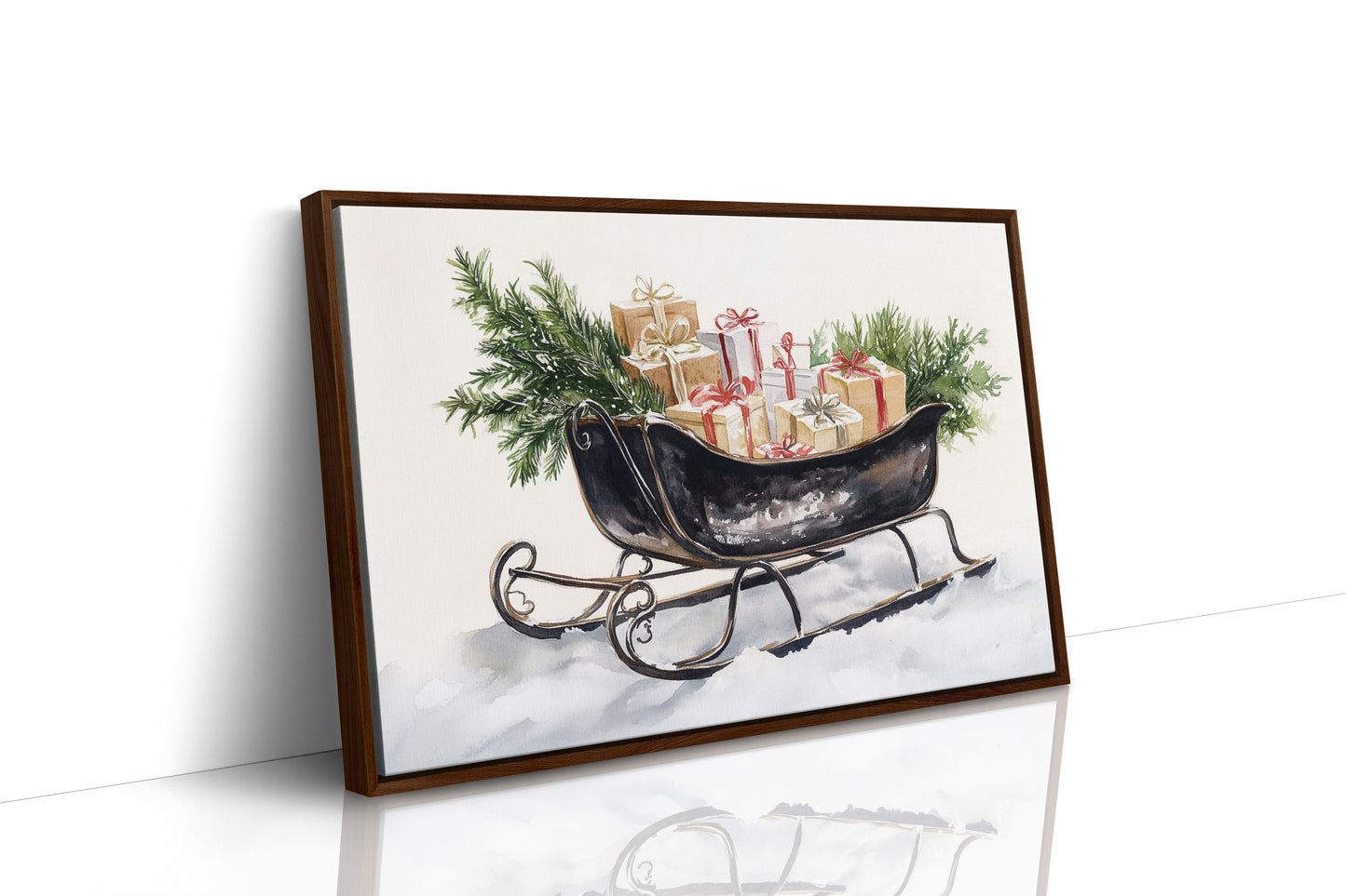 Vintage Sleigh Carries Winter Magic