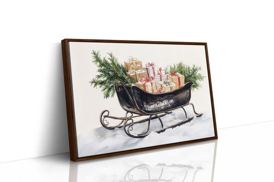 Vintage Sleigh Carries Winter Magic