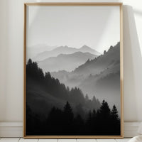 Veil of Mountains in Mist