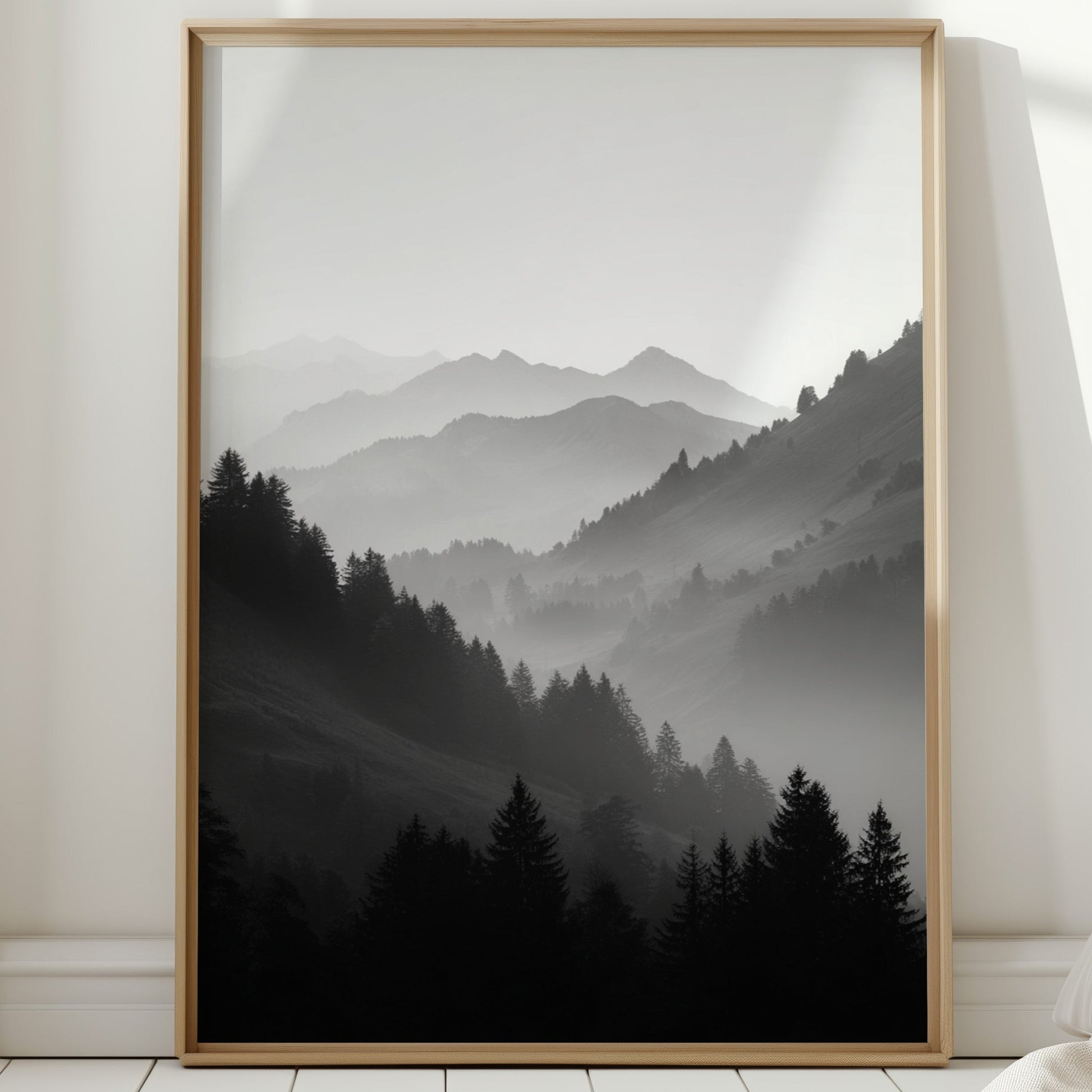 Veil of Mountains in Mist